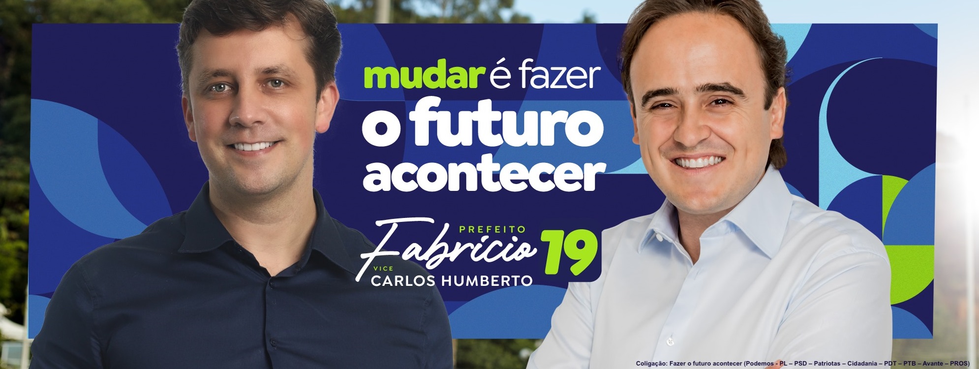 Para prefeito, Fabrício 19